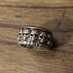 EVBEA Skull Crown Ring